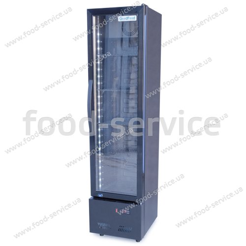 Шафа холодильна для напоїв GoodFood BC160NBB2LED чорна-чорна